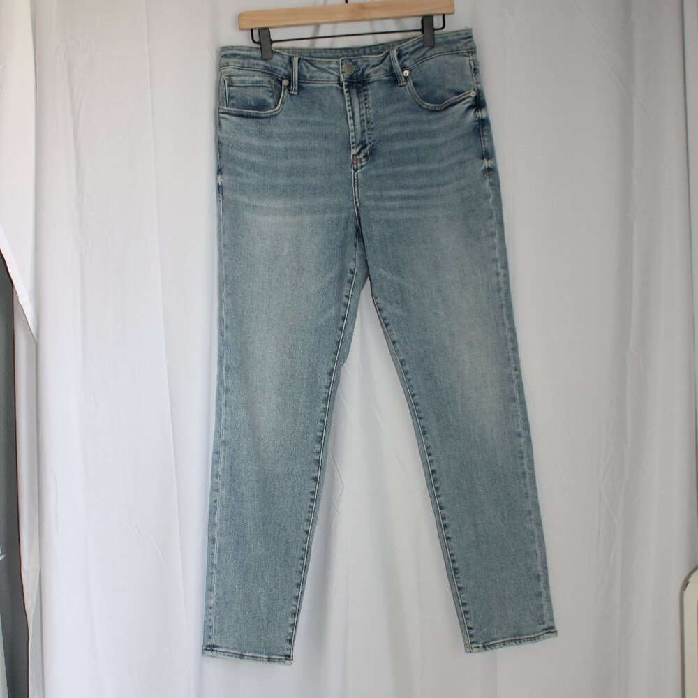 Dear John Jeans Gisele High Rise Skinny Light Wash Blue In-seam 30 Size 8